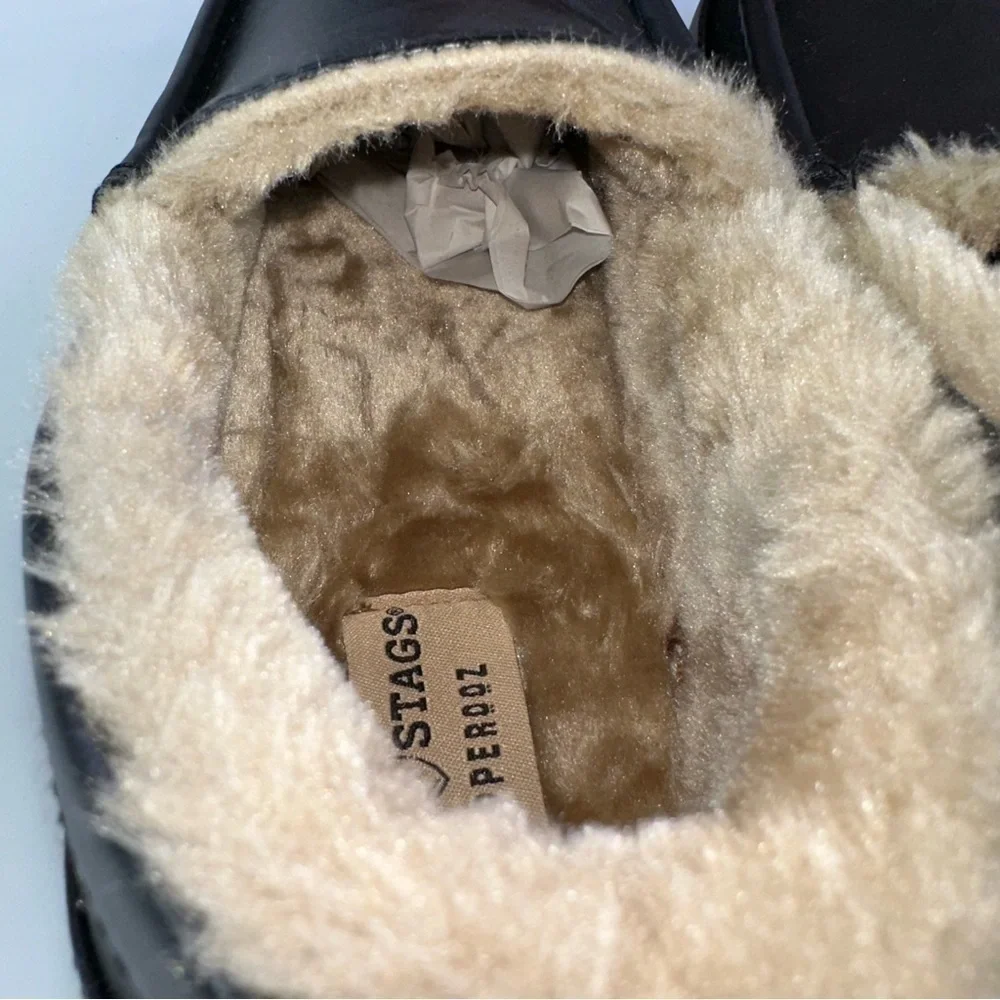 Deer Stags Men's Spun Slipper Black Size 9M - Picture 7 of 9